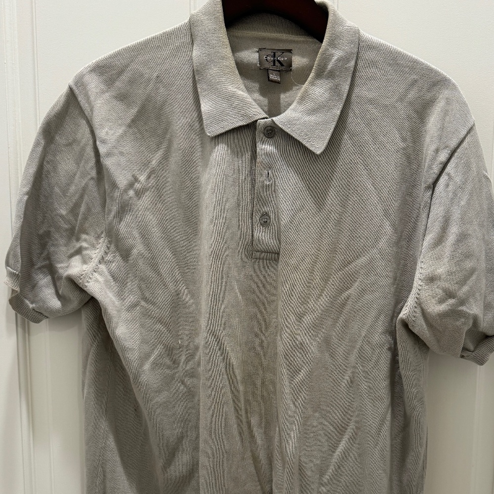 Calvin Klein Gray Polo Shirt